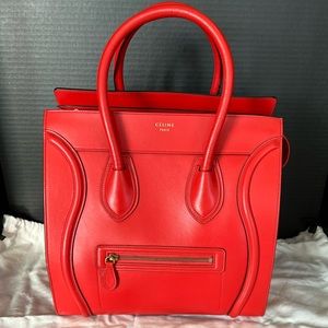Celine Mini Luggage Tote Smooth Calfskin Leather